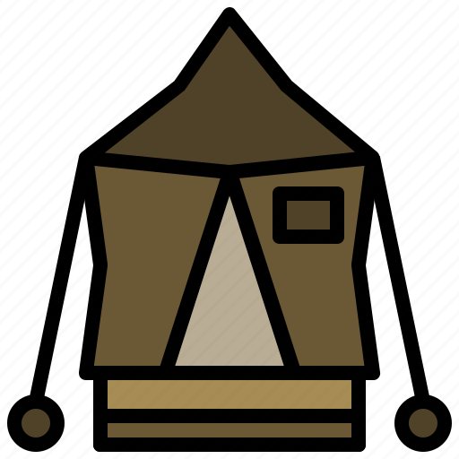 Camping, forest, holidays, nature, rural, tent, woods icon - Download on Iconfinder