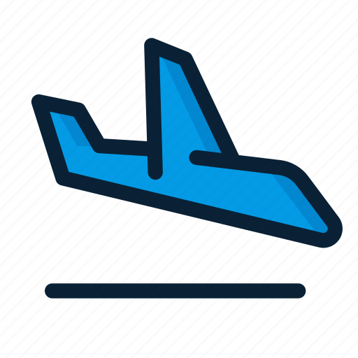 Airplane, arrival, flight, landing icon - Download on Iconfinder