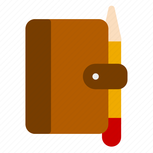 Journal, notebook, pencil, travel icon - Download on Iconfinder