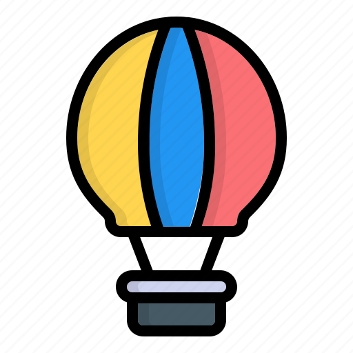 Air, baloon, holiday, hot, hot air balloon, tourism, vacation icon - Download on Iconfinder