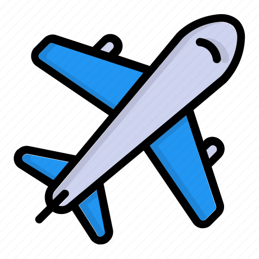 Airplane, flight, plane, transport, transportation, travel, vacation icon - Download on Iconfinder