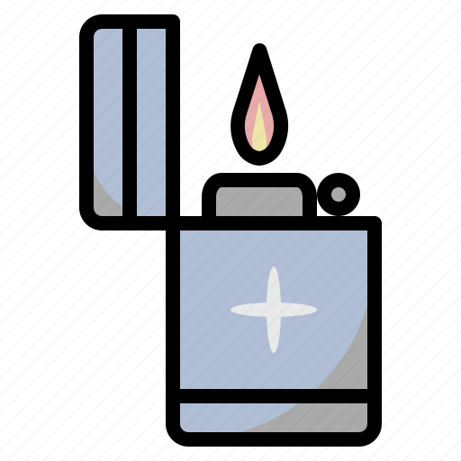 Fire, lighter, camping, flame, burning icon - Download on Iconfinder