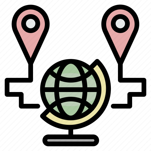 Map, world, route, location, navigation icon - Download on Iconfinder