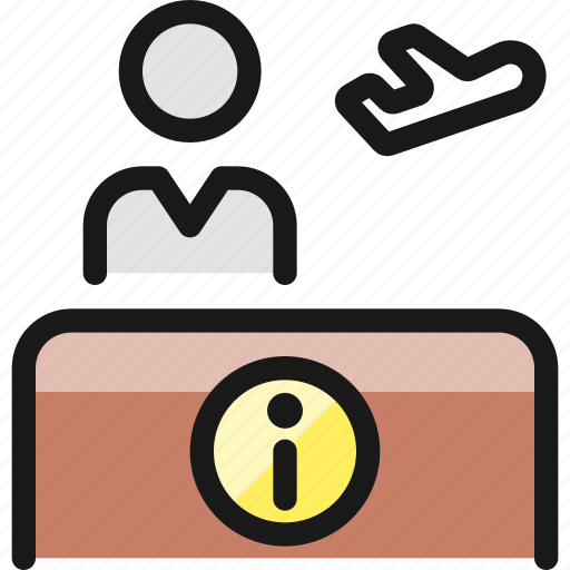 Plane, info, center icon - Download on Iconfinder