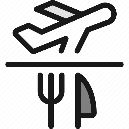 Plane, trip, food, service icon - Download on Iconfinder