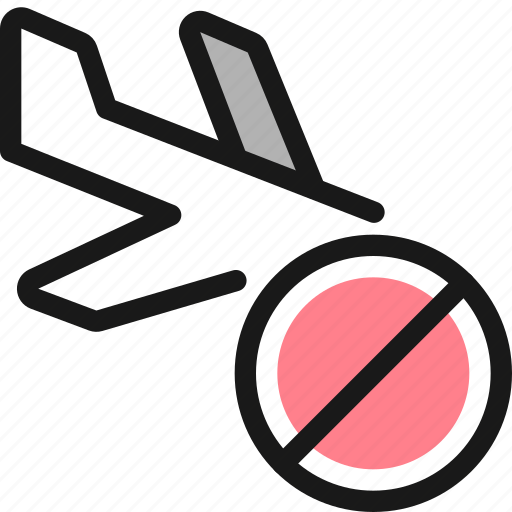 Plane, trip, land, cancel icon - Download on Iconfinder
