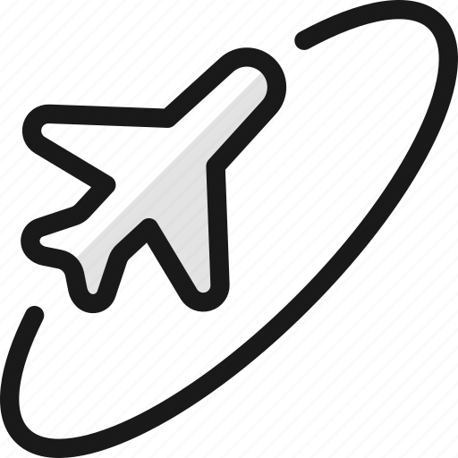 Plane, trip, round icon - Download on Iconfinder