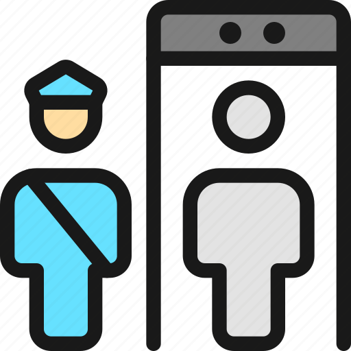 Security, officer, scanner icon - Download on Iconfinder