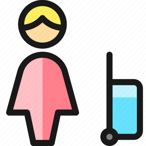 Travel, woman, luggage icon - Download on Iconfinder