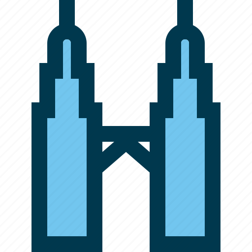 Kuala lumpur, landmark, malaysia, petronas towers, tower icon - Download on Iconfinder