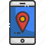 smartphone, location, pin, technology, electronic, map 