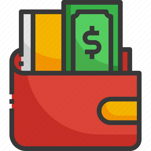 Wallet, money, finance, business, notes, card, billfold icon - Download on Iconfinder