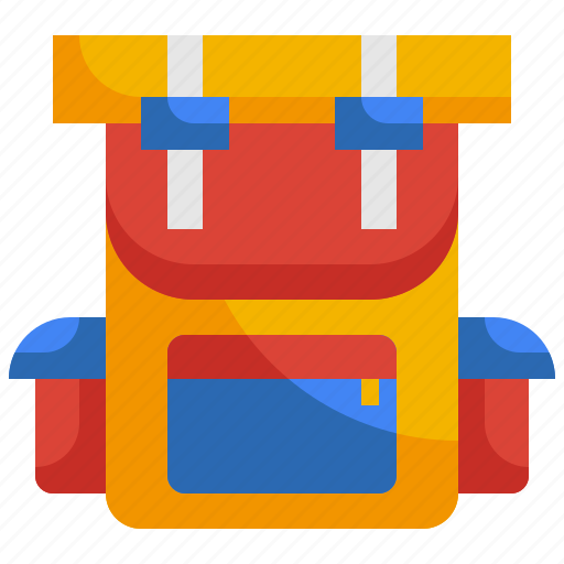 Backpack, travel, bag, camping, baggage, holidays, education icon - Download on Iconfinder