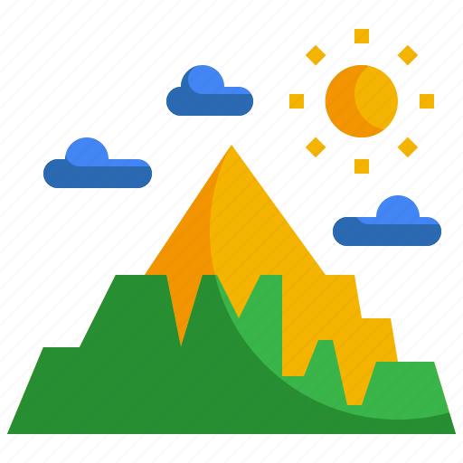 Mountain, lanscape, nature, view, sunny icon - Download on Iconfinder