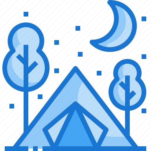 Camping, tent, outdoor, tree, adventure, travel icon - Download on Iconfinder