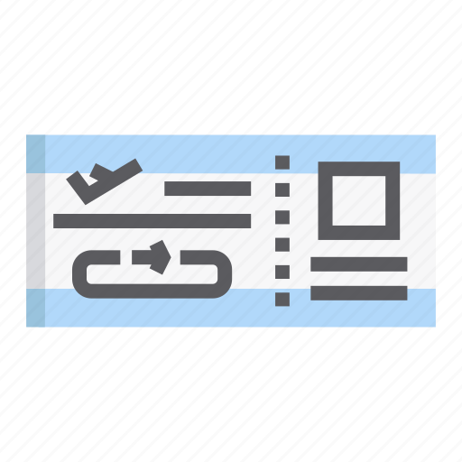 Boarding pass, ticket, travel, vacation icon - Download on Iconfinder