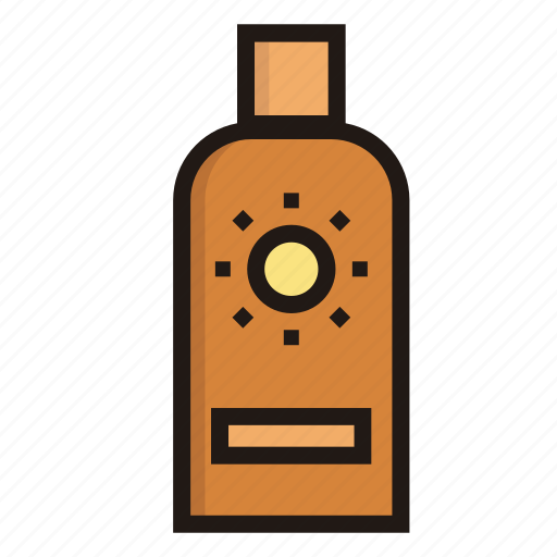 Sunscreen, sunblock, lotion, bottle, sun icon - Download on Iconfinder