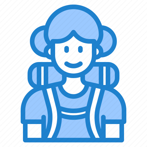 Woman, travel, campping, backpack, hiking icon - Download on Iconfinder