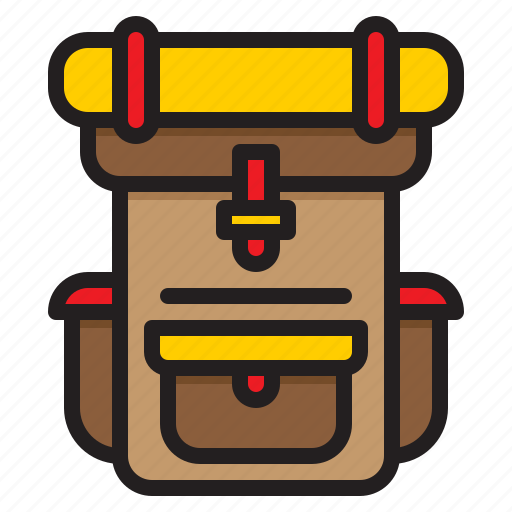 Backpack, travel, bag, hiking, school, camping icon - Download on Iconfinder