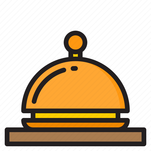 Cloche, food, hotel, restaurant, bristo icon - Download on Iconfinder