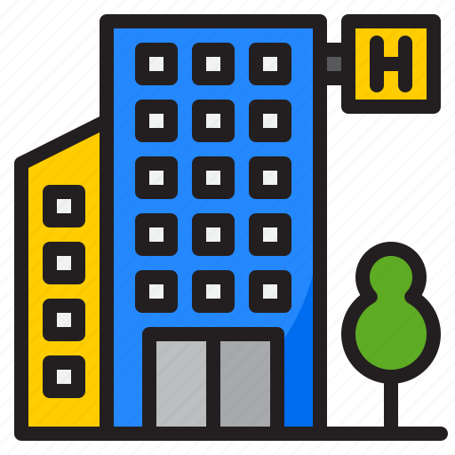 Hotel, town, sleep, building, city icon - Download on Iconfinder