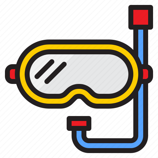 Snorkel, goggle, diving, mask, sea icon - Download on Iconfinder