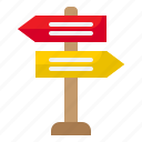signboard, way, direction, road, navigation