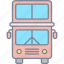 double, decker, bus, public transport 