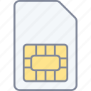 sim, card, microchip, chip