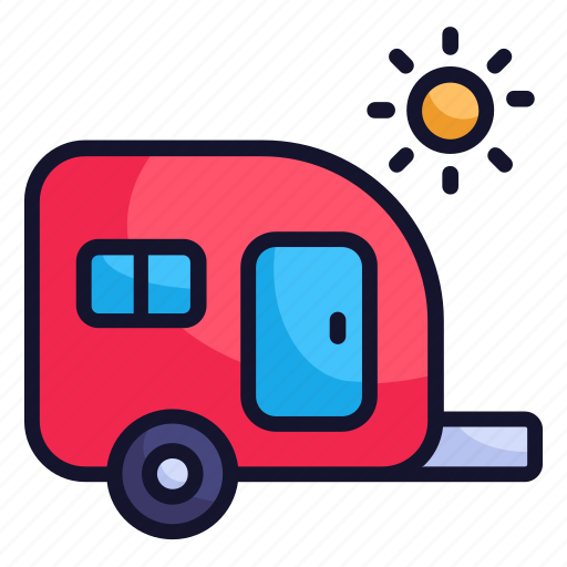 Accomodation, caravan, holiday, outdoor, transport, travel icon - Download on Iconfinder