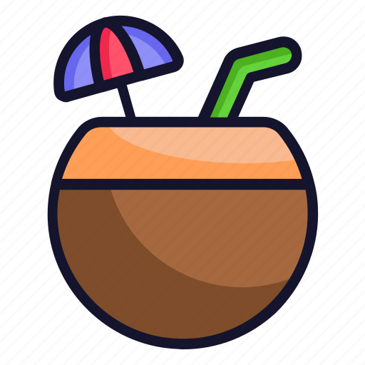 Coconut, coconut drink, coconut milk, drink, juice icon - Download on Iconfinder