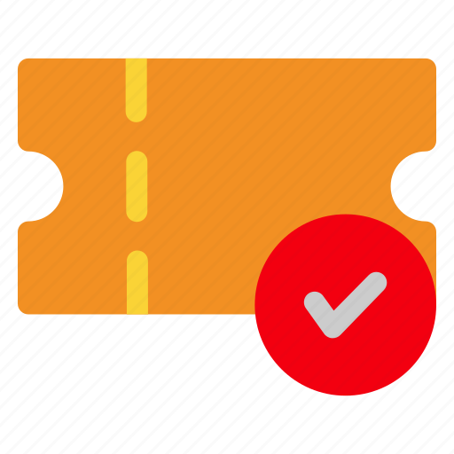 Ticket, comfirmed, travel, picnic, vacation icon - Download on Iconfinder