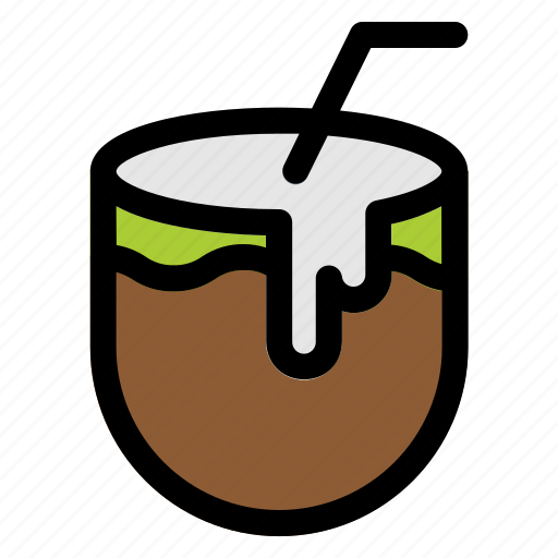 Coconut, cocktail, travel, drink, beach icon - Download on Iconfinder