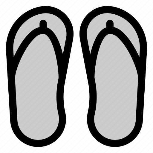 Flip, flops, travel, footwear, sandals, beach icon - Download on Iconfinder