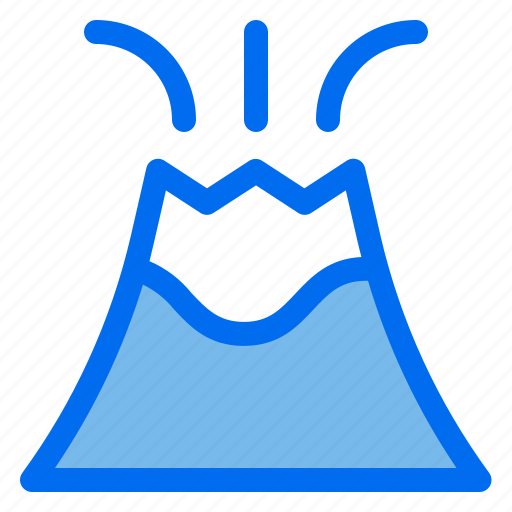 Volcano, mountain, travel, eruption, vacation icon - Download on Iconfinder