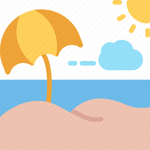 Beach, vacation, summer, umbrella, holiday icon - Download on Iconfinder