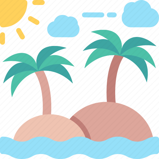 Island, desert, palm, tree, nature, tropical icon - Download on Iconfinder