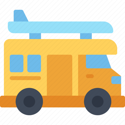 Van, car, surf, transport, camping icon - Download on Iconfinder
