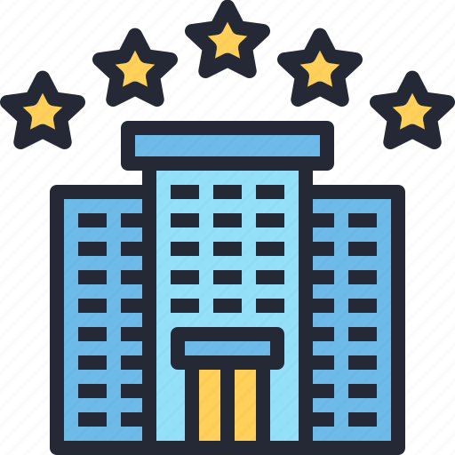 Hotel, stars, building, apartment, travel icon - Download on Iconfinder