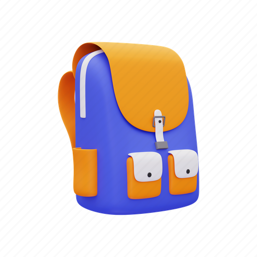 Backpack, bag, luggage, briefcase, suitcase, baggage, travel 3D illustration - Download on Iconfinder