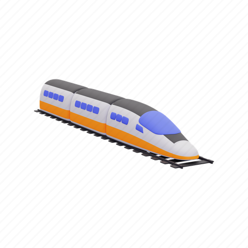 Train, railway, travel, subway, locomotive, transportation 3D illustration - Download on Iconfinder