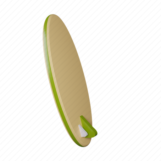 Surfboard, surfing, summer, travel, sport, beach 3D illustration - Download on Iconfinder
