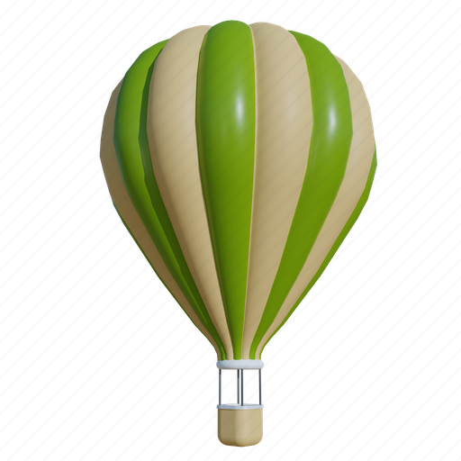 Hotair, balloon, holiday, travel 3D illustration - Download on Iconfinder