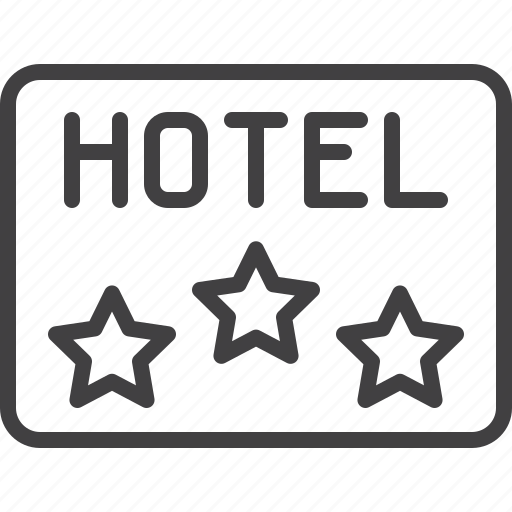 Three, star, hotel, apartment icon - Download on Iconfinder