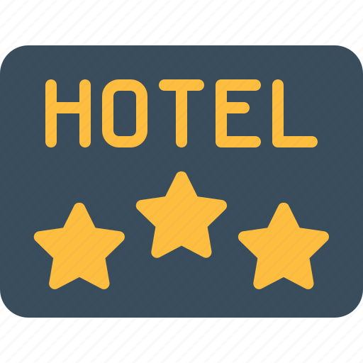 Hotel, rating, stars, three icon - Download on Iconfinder