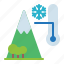 winter, weather, thermometer, mountain 