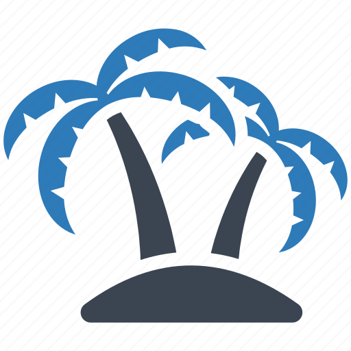 Beach, palm, palm trees, trees, island, summer icon - Download on Iconfinder