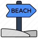 beach board, roadboard, signboard, info board, guideboard