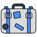 briefcase, suitcase, bag, baggage, satchel