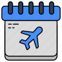 flight schedule, planner, almanac, calendar, travel schedule